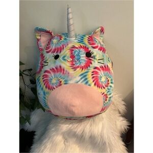 Squishmallows Talisa the Tie-Dye Caticorn Unicorn Cat Plush | 16” NWT